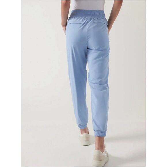 ATHLETA Brooklyn Lined Jogger Pants Sz 14 Athleisure Casual Sportwear Golf Blue - Picture 6 of 13
